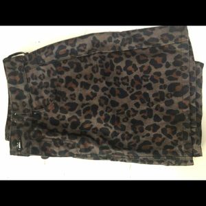 Leopard print skirt